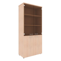Шкаф высокий Skyland Xten XHC 85.2, бук тиара, 856х432х1955мм, комбинированный, с топом