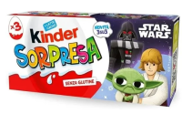 Шоколадное яйцо Kinder Сюрприз с игрушкой внутри коллекция Звездные войны, 3шт х 20г
