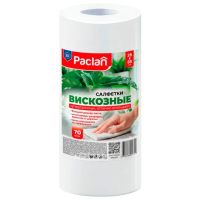Салфетка рулонная Paclan Comfort универсальная, 25х35см, вискоза, 70шт/уп, в рулоне