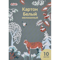 Картон белый №1School, 10л ,А4, Живая природа, мелов