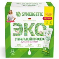 Стиральный порошок Synergetic 100 стиков, 2.5кг