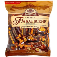 Конфеты Бабаевский Оригинальные, 200г фундук какао