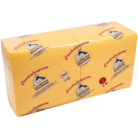 Салфетки бумажные Roshy 33х33см, 250шт, 1 слой, жёлтые