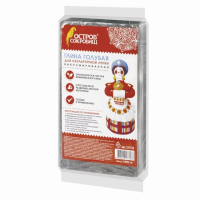 Глина для лепки ОСТРОВ СОКРОВИЩ, голубая, 1 кг, вакуумированная, готовая, 227138