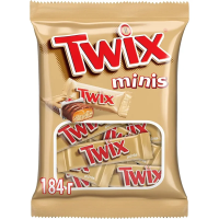 Батончик шоколадный Twix Minis, 184г