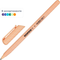 Шариковая ручка Kores Pastel K0R-M синяя, 0.5мм, корпус ассорти
