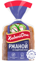 Хлеб Хлебный дом ржаной из обдирной муки в нарезке, 400г