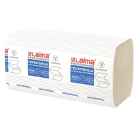 Бумажные полотенца Laima Universal  H3, 1 слой, V-сложение, 250лист, натуральные, 20 пачек