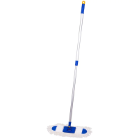 Швабра Officeclean Professional 40см, телескопическая ручка 75-130см, с насадкой МОП