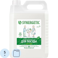 Средство для мытья посуды Synergetic 5л, алоэ, канистра