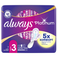 Прокладки гигиенические Always Ultra Platinum Super Plus Single ультратонкие, 7шт