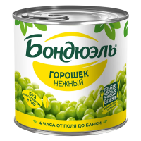 Горошек зеленый Бондюэль Нежный, 400г