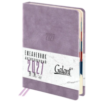 Ежедневник датированный 2027, B6, 125х173 мм, GALANT 'Vivid', под кожу, сиреневый, 117864