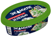 Сыр творожный Экомилк зелень 60%, 120г