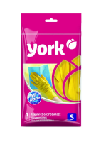 Перчатки латексные хозяйственные York р.S, суперплотные