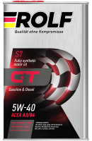 Масло моторное Rolf GT 5W-40 Api SN/CF синтетическое, 1л
