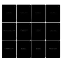 Тетради предметные, КОМПЛЕКТ 12 ПРЕДМЕТОВ 48 л., пластиковая обложка, BRAUBERG 'BLACK MODE', 405541