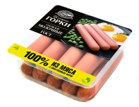 Сосиски Ближние горки Молочные ГОСТ, 450г