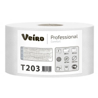 Туалетная бумага Veiro Professional Comfort 2 слоя, 200м, белая, Т203
