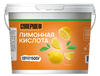 Лимонная кислота Супершеф, 1.5кг