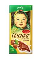 Шоколад Аленка молочный с фундуком, 75г
