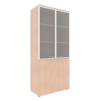 Шкаф высокий Skyland Xten XHC 85.7, бук тиара, 856х432х1955мм, комбинированный, с топом