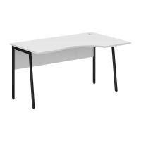 Стол прямой СА-2P(R) Белый/Черный 1400х900х755 IMAGO PLUS