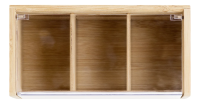 Короб для чайных пакетиков 3 отделения, 22 x 11см