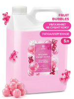 Крем-мыло Grass Milana Fruit bubbles 5л, канистра, 125318