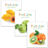 Тетрадь Staff Fruit Jam, А5, 48 листов, в клетку, на скрепке, мелованный картон