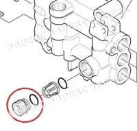 Пробка перепускного клапана HD 10/25 Karcher, 5.411-166