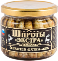 Шпроты Вкусные консервы экстра в масле, 270г