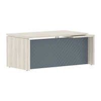 Стол руководителя TLCT 189(L) Сосна Эдмонт Z/Серо-голубой 1800х900х750 TORR LUX