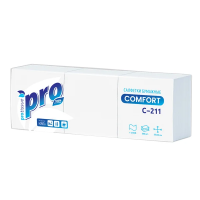Салфетки бумажные Protissue 23х23см, 500шт, 1 слой, белые, С211