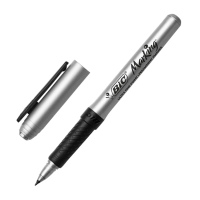 Маркер для CD перманентный Bic черный, 0.7мм, круглый наконечник, с резиновым грипом