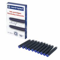 Картридж для перьевой ручки Centropen синий, 10шт, 0019