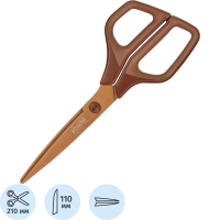 Ножницы Attache Selection 3D, 21см, коричнивые