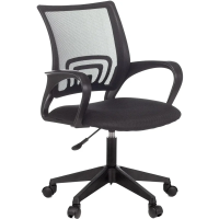 Кресло офисное Easy Chair 396 LT чёрное (сетка/ткань, пластик)