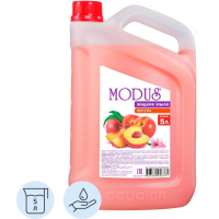 Мыло жидкое MODUS Персик, прозрачное 5л, канистра