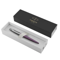 Шариковые ручки класса Люкс Parker Jotter Essential M, фиолетовый металлик/серебристый корпус, 1953190