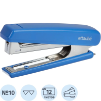 Степлер Attache 8209 №10, до 12 листов, синий