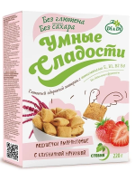 Готовый завтрак Умные сладости Подушечки амарантовые Клубника без сахара без глютена, 220г