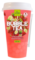 Напиток Aziano Bubble Tea клубника и банан негазированный, 450мл