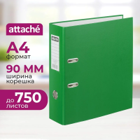 Папка регистратор с арочн.мех.AttacheSelection Экономи 90мм,зел,ПБП1,карм.к